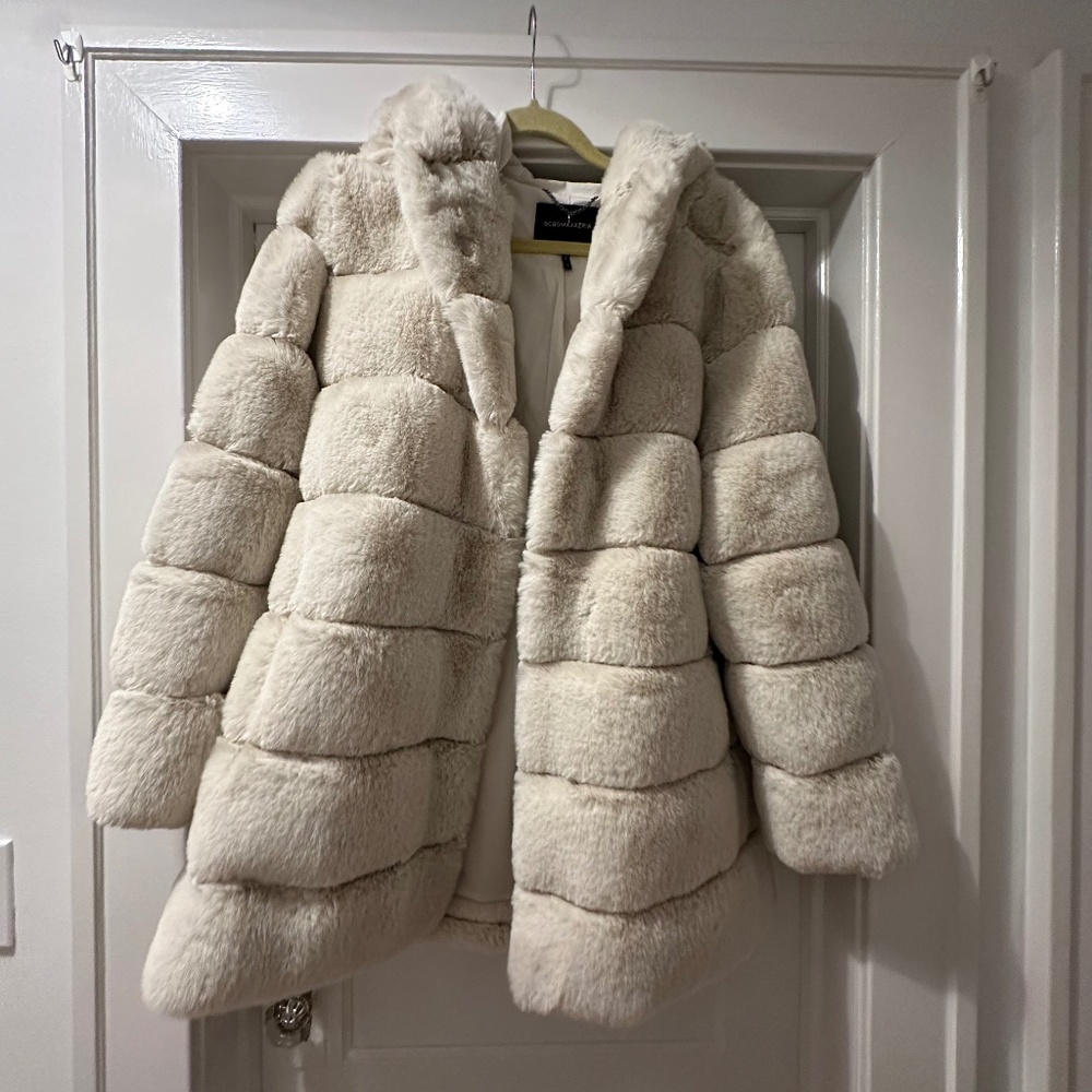BCBG Maxazria Faux Fur Jacket